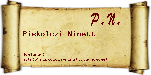 Piskolczi Ninett névjegykártya